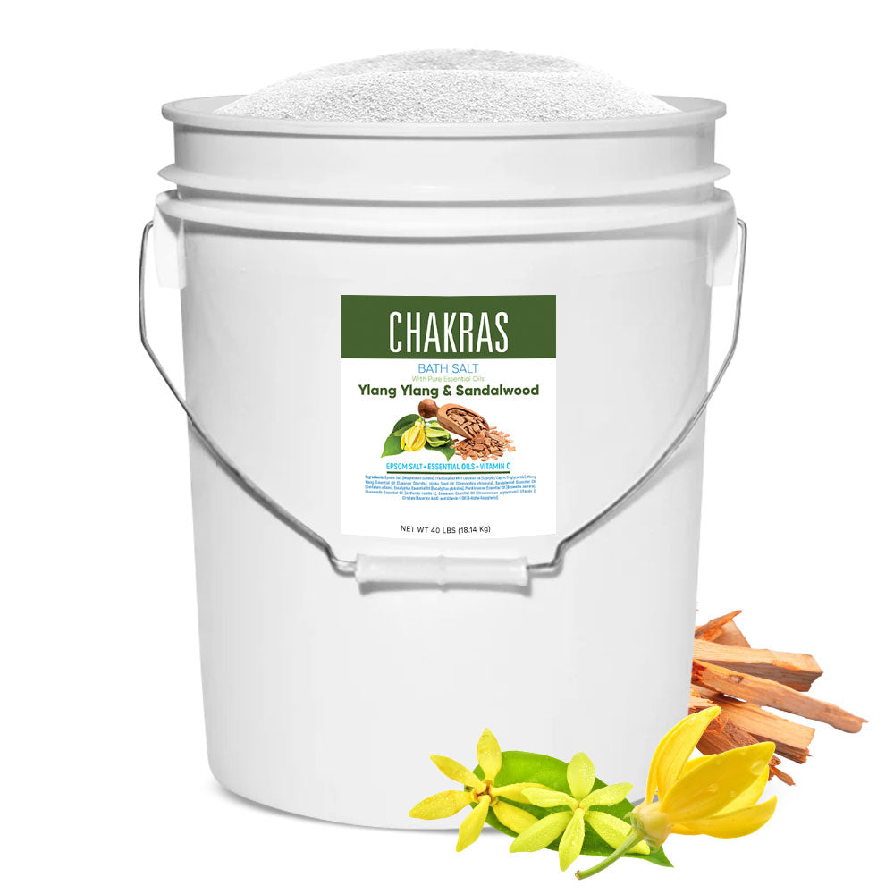 Chakras Bath Salt - Bulk Bucket (40 LBS)
